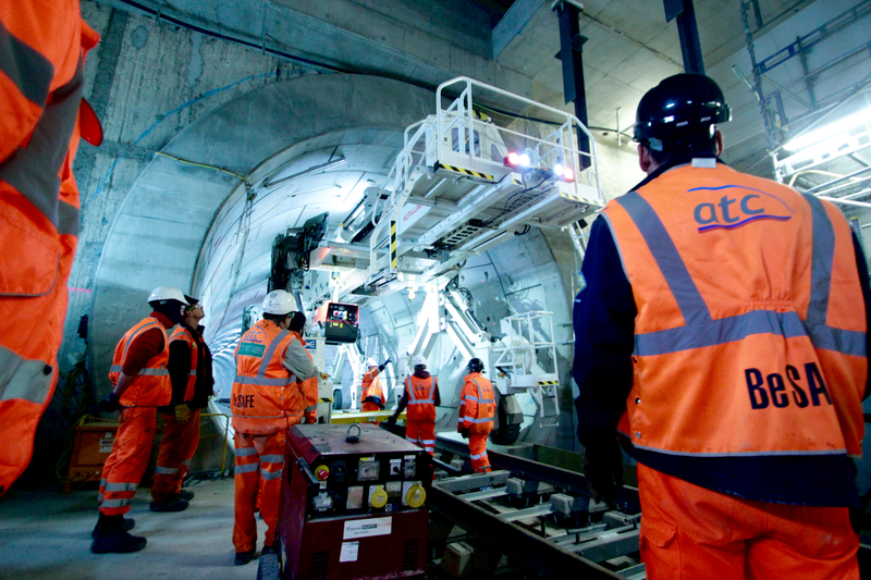 Illustration for article titled A Fleet of Custom Machines Is Outfitting London's New Subway